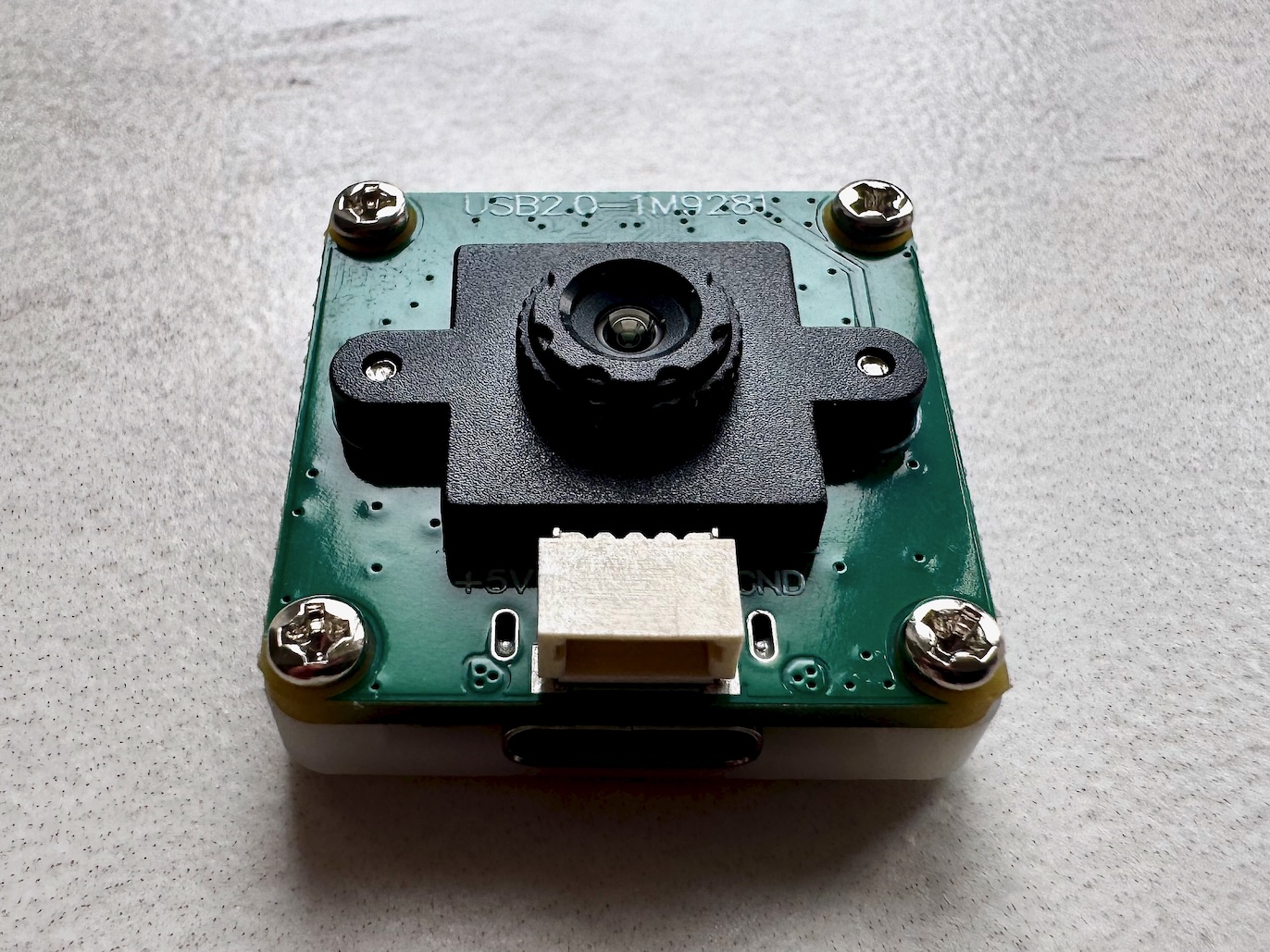 Waveshare OV9281 profile view showing the USB-C connector
